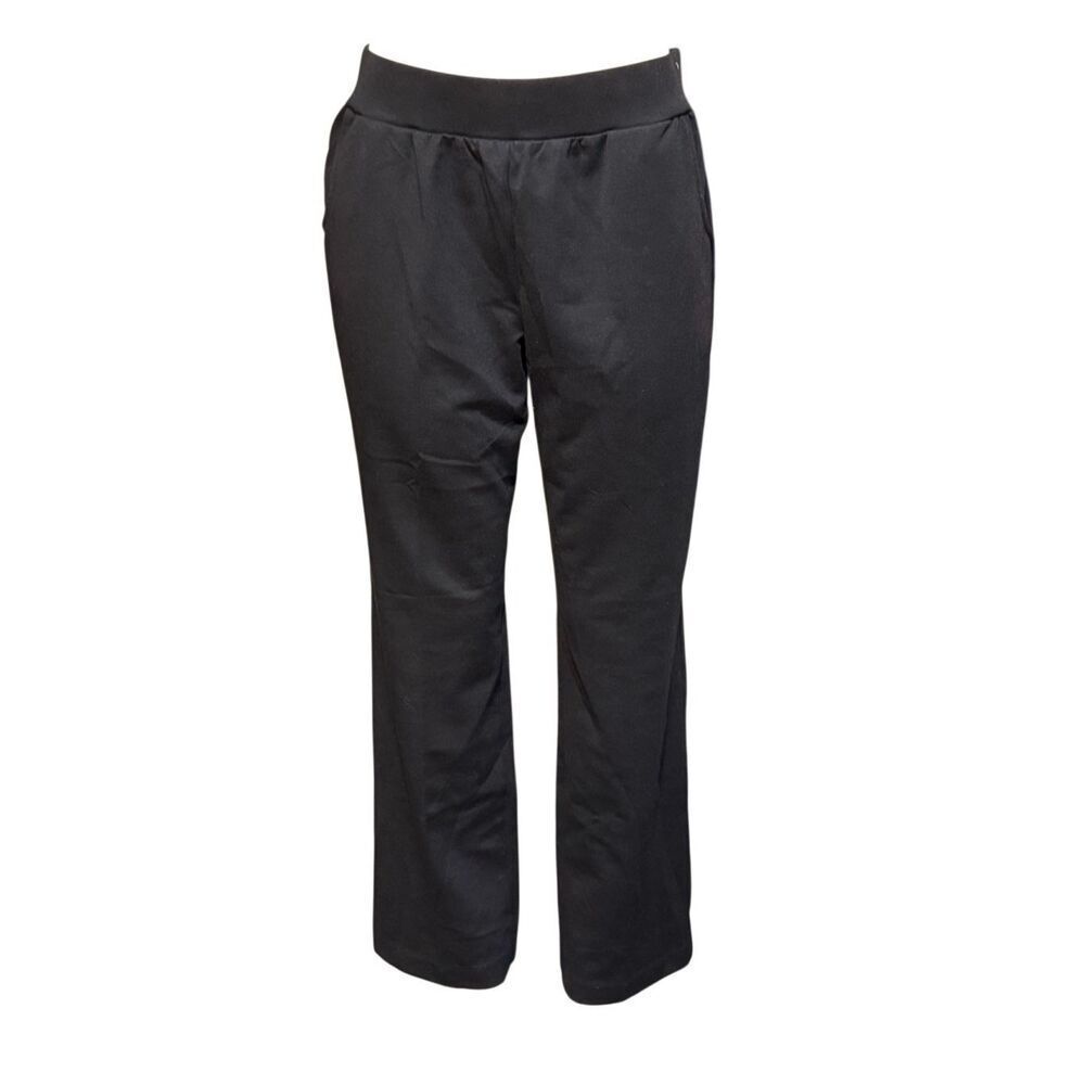Renee Lamar high waist flare black pull up pants L